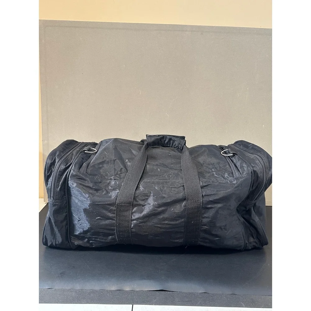 Reebok Duffel Bag Black Teal Mesh Logo‎ Gym Sports Travel Weekend Bag Large